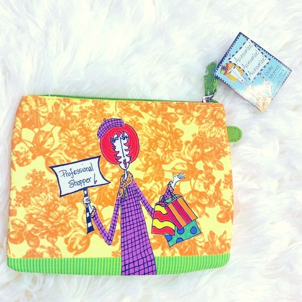 NWT Dolly Mama Cosmetic Case Professional Shopper Tote Bag By Joey Inc 2007 Year